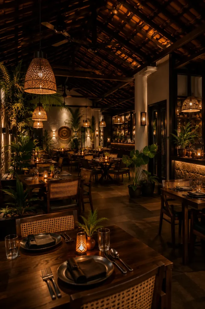 interior of burnin ember restaurant